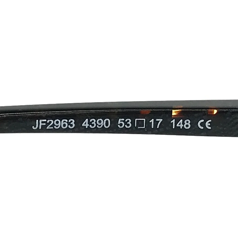 J. F. Rey Eyeglasses Frames JF2963 4390 Black Brown Red Rectangle 53-17-148